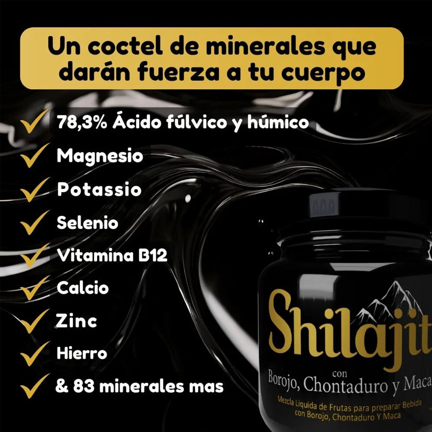 Energía Pura Himalaya Shilajit - Vitalidad Natural al Máximo - XARBENcompany